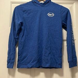 Vineyard Vines Boys Football Whale Dot Long-Sleeve Hoodie Tee